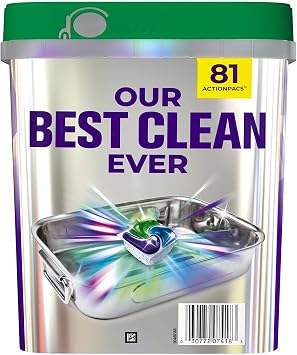 Cascade Platinum Plus ActionPacs Dishwasher Detergent Pods, Fresh Scent (81 Ct)