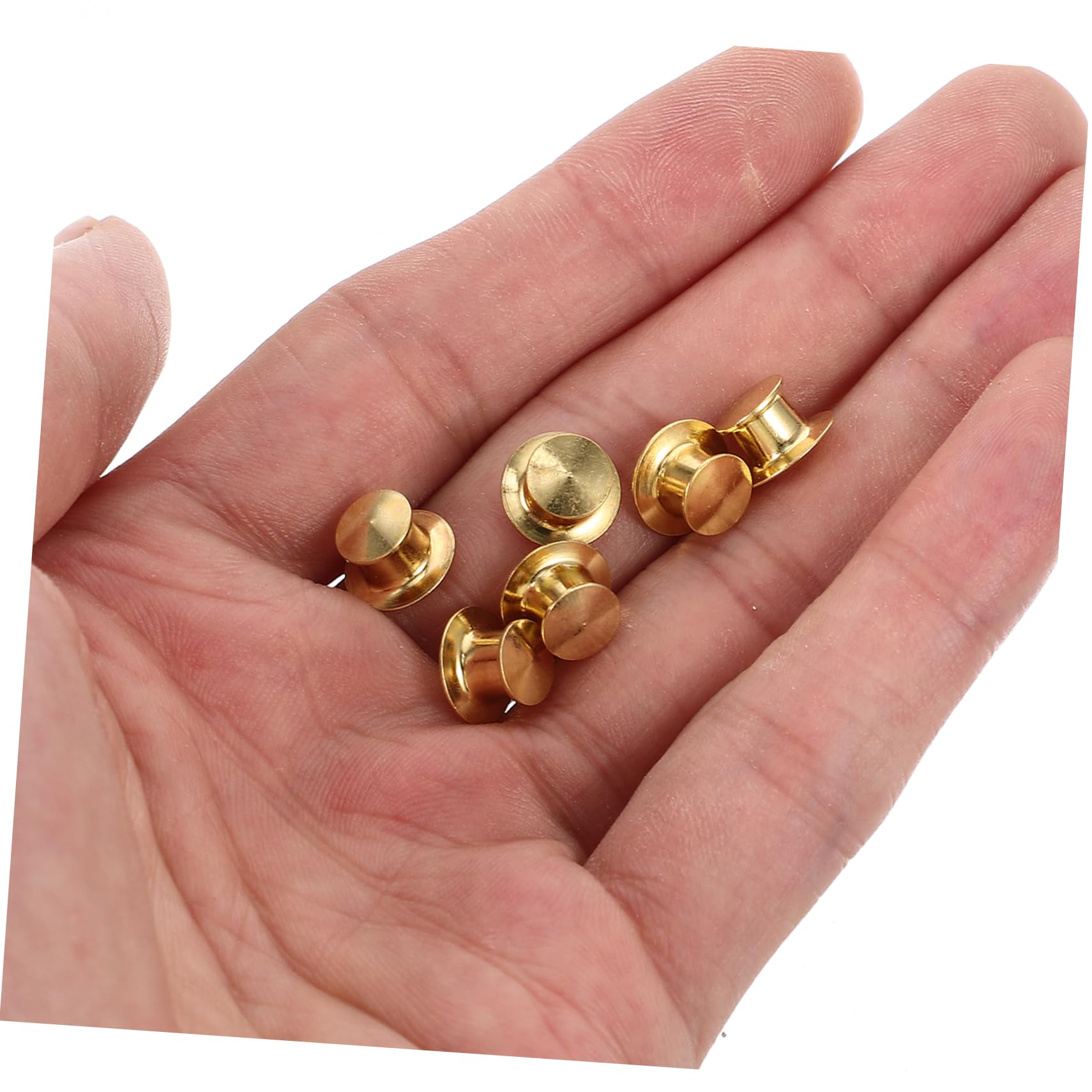 DOITOOL 2 Boxen Lapel Pin Backs Legierung Gold Flache Runde Sicherheitsverschluss Klips für Diy Schmuck und Bastelarbeiten Sicher und für Broschen und Anstecker