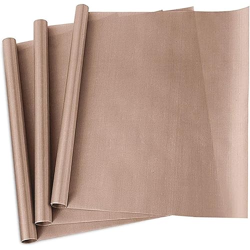 3 Pack PTFE Teflon Sheet for Heat Press Transfer Sheet Non Stick 16 x 20" Heat Transfer Paper Reusable Heat Resistant Craft Mat
