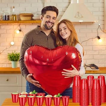 120 Pcs 2 oz Red Shot Cups Christmas Shot Cups Red Shot Glasses Disposable for Drinking Tastings Served Snacks Jello Tastings and Samples