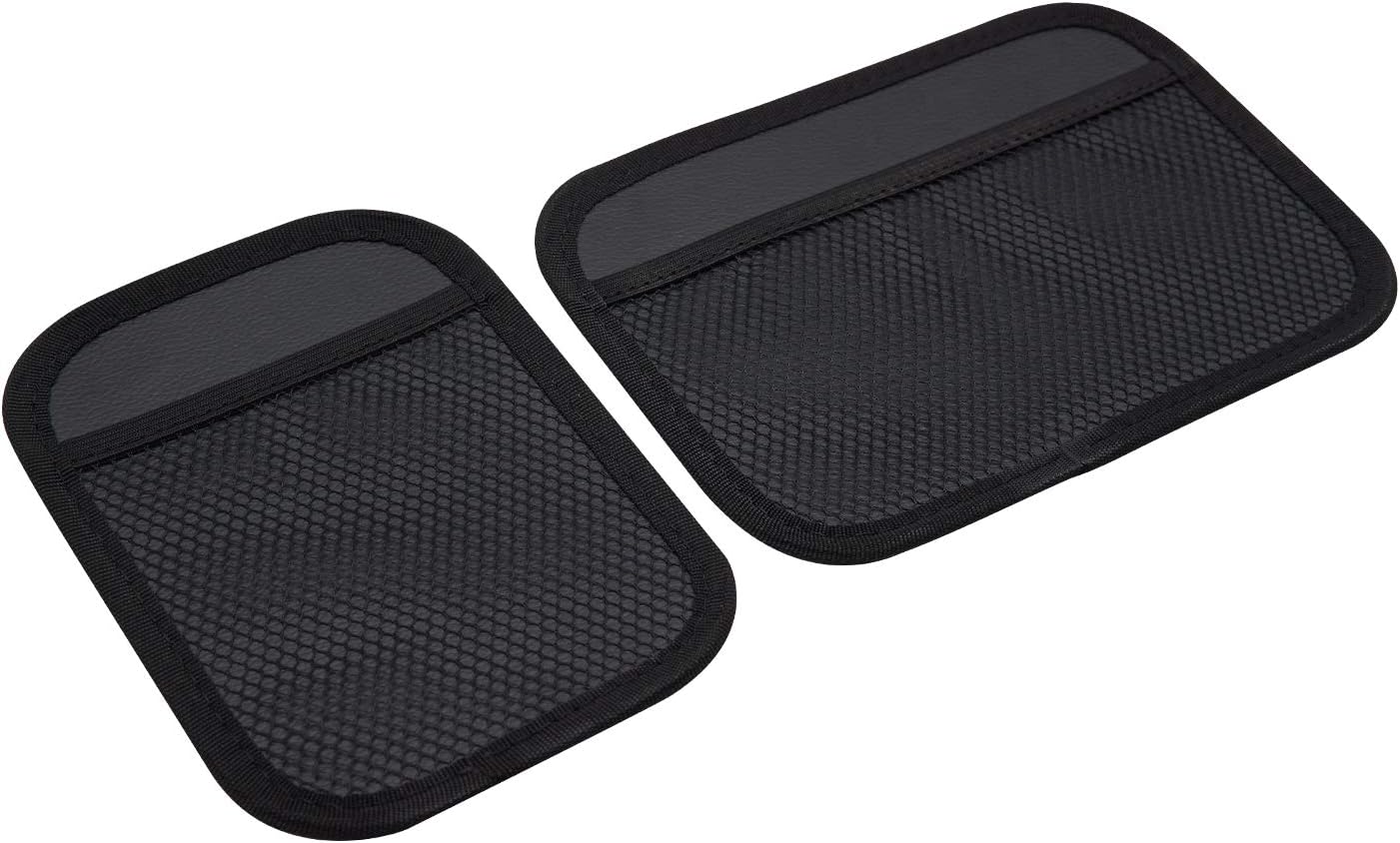 Veocore Car Side Pocket Nest Paste Cargo Storage Phone Holder Organizer 7.8x5.7inch x1+6.5x4.7inch(Black) x1