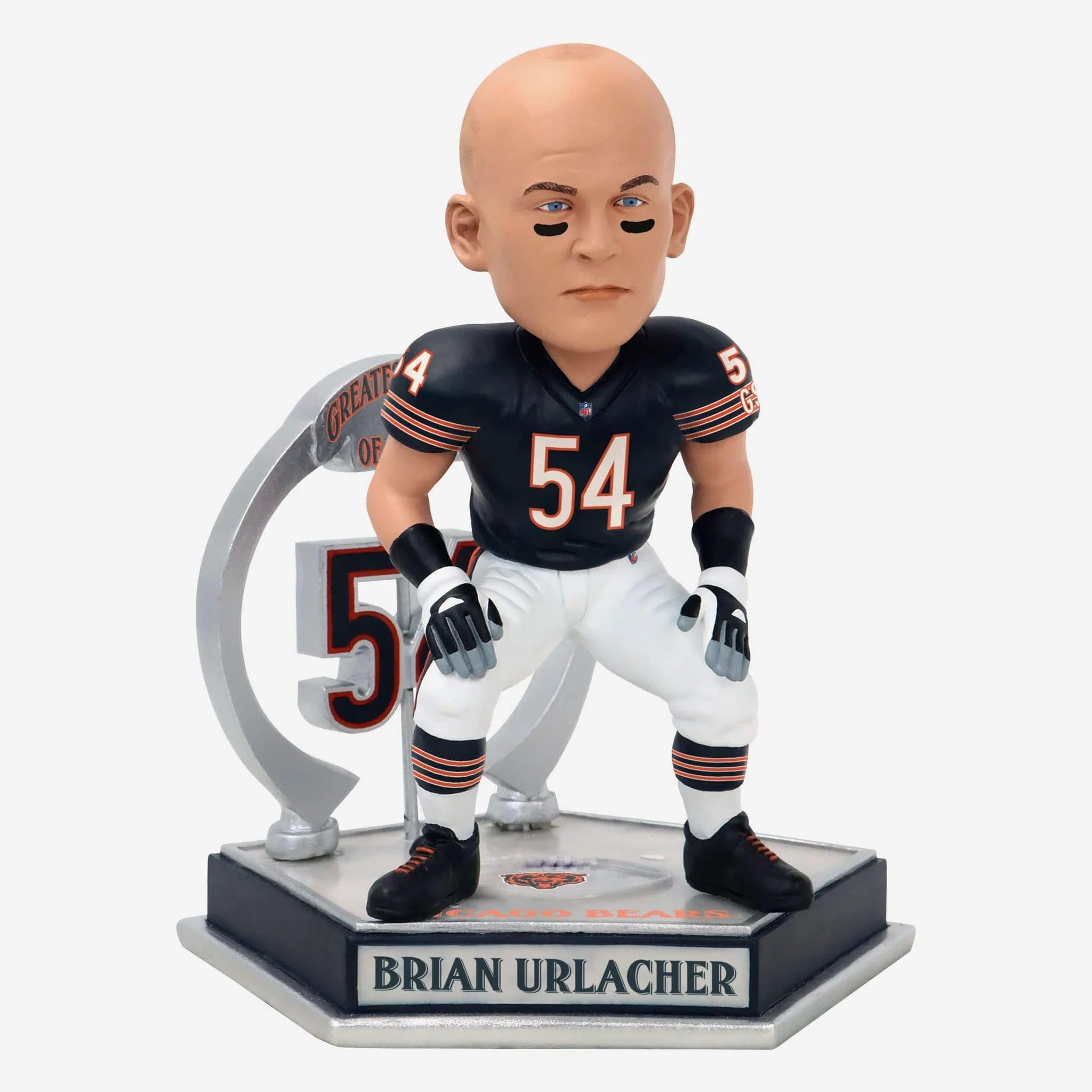 Brian Urlacher Chicago Bears Legendary Number 54 Bobblehead NFL