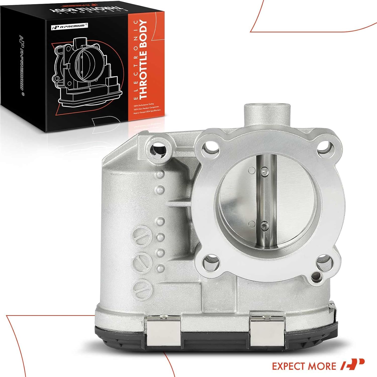 A-Premium Electronic Throttle Body Compatible with Fiat 500 2012-2017, 1.4L - Replace# 4862843AB