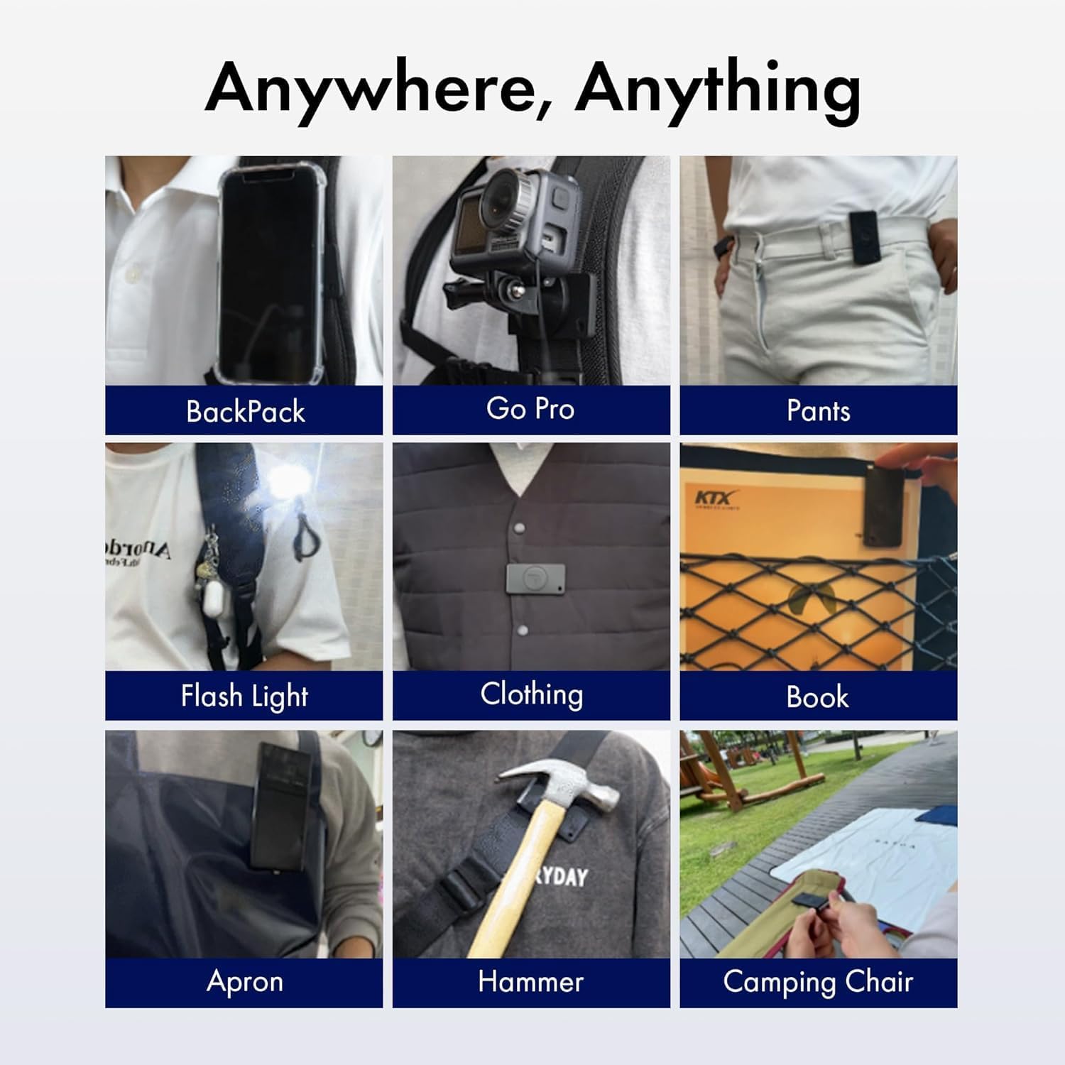 Magnetic Clip Phone Holder with Safety Strap – Hands-Free Mount for Backpack, Harness | Hiking, Delivery, Outdoor Use | MagSafe Compatible (MagSafe Compatible) - Image 5