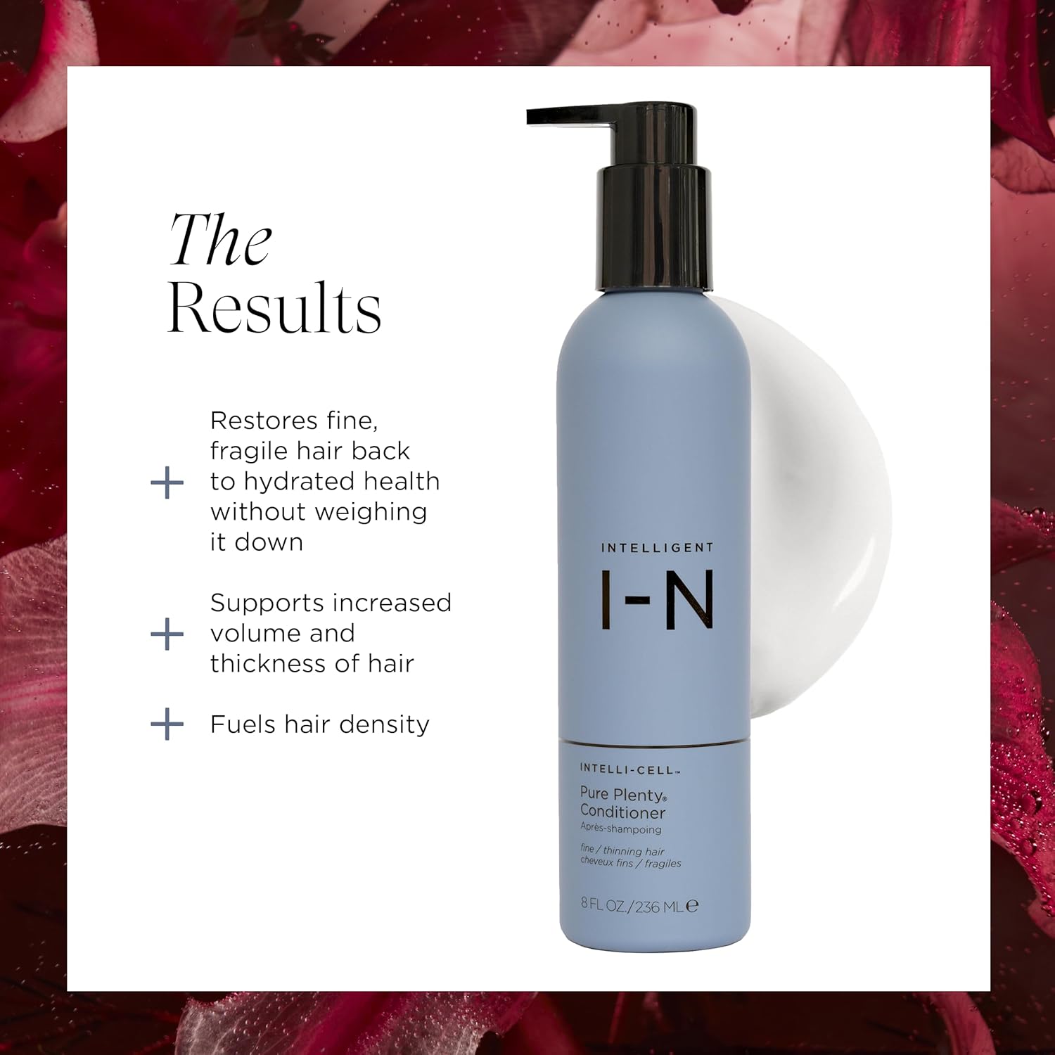 Pure Plenty Conditioner Boosts Volume and Shine for Fine, Thinning Hair, Organic Replenishing Formula, Vegan, 8.5 Oz - Image 3