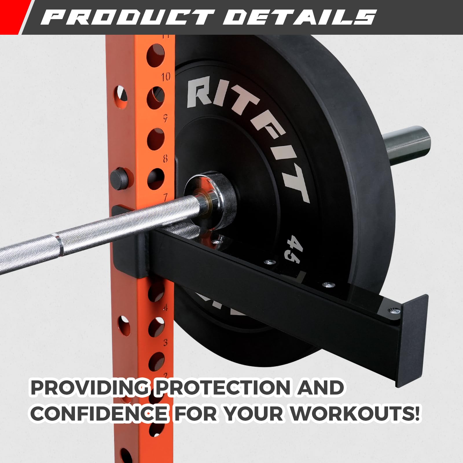 Snapklik.com : Spotter Arms Power Cage Attachment, Squat Rack Safety ...