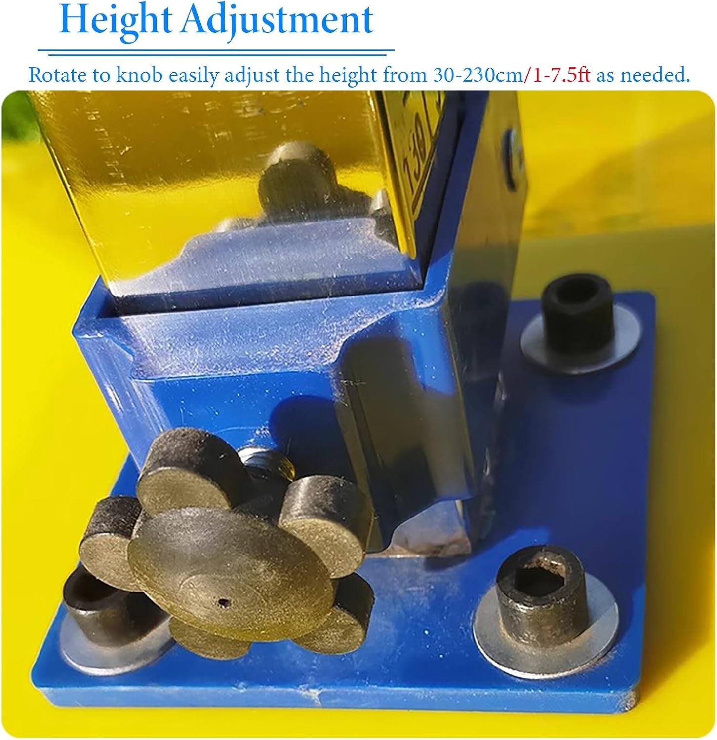 Stainless Steel High Jump Standards Stand, Moveable High School Jumping Training Equipment, ABS Base High Jump Tester for Track and Field Competition