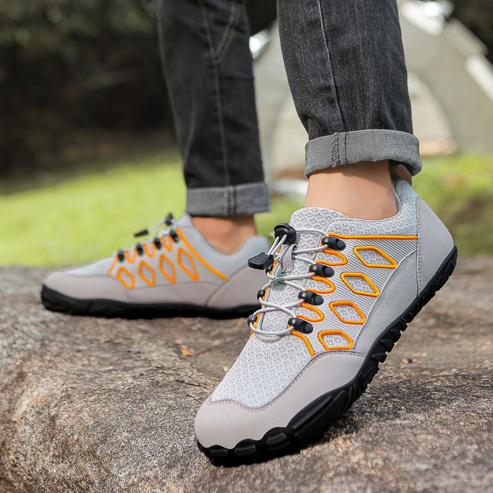 Mens Minimalist Barefoot Fashion Casual-Style Inspired Swim Fishing Hiking Yoga River Lake Hiking Kayaking Diving Surf Walking Lightweight Sports Aqua Shoes Outdoor Wading Shoes (light gray, Adult, Men, 12, Numeric, US Footwear Size System, Wide)