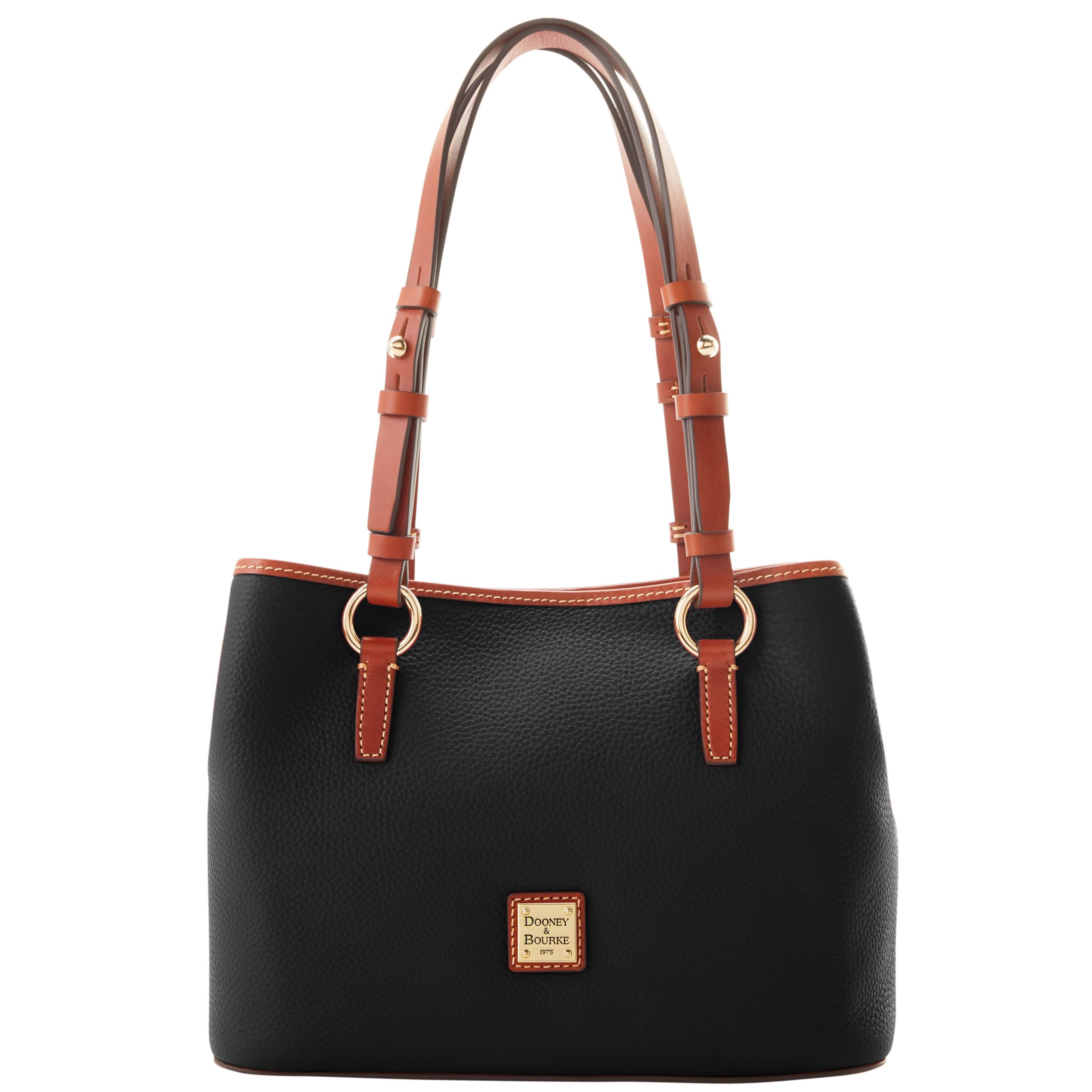 Dooney & Bourke Handbags and Accessories, Pebble Grain Leather Briana Small Shoulder Bag with Wristlet Pouch - Black