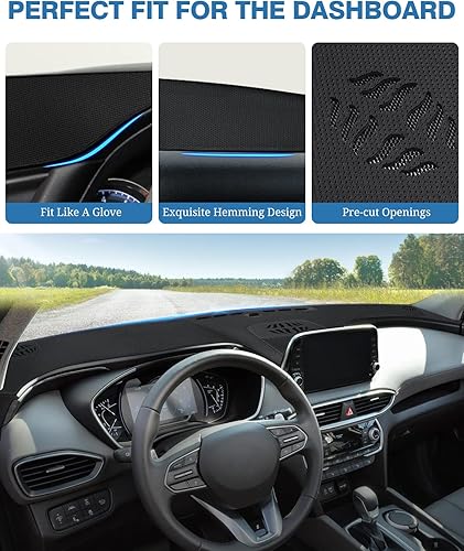 Miniatura 346 de FIILINES - Cubierta para tablero, accesorio para tablero de malla antideslizante, parasol sin reflejos y protector compatible con Toyota RAV4