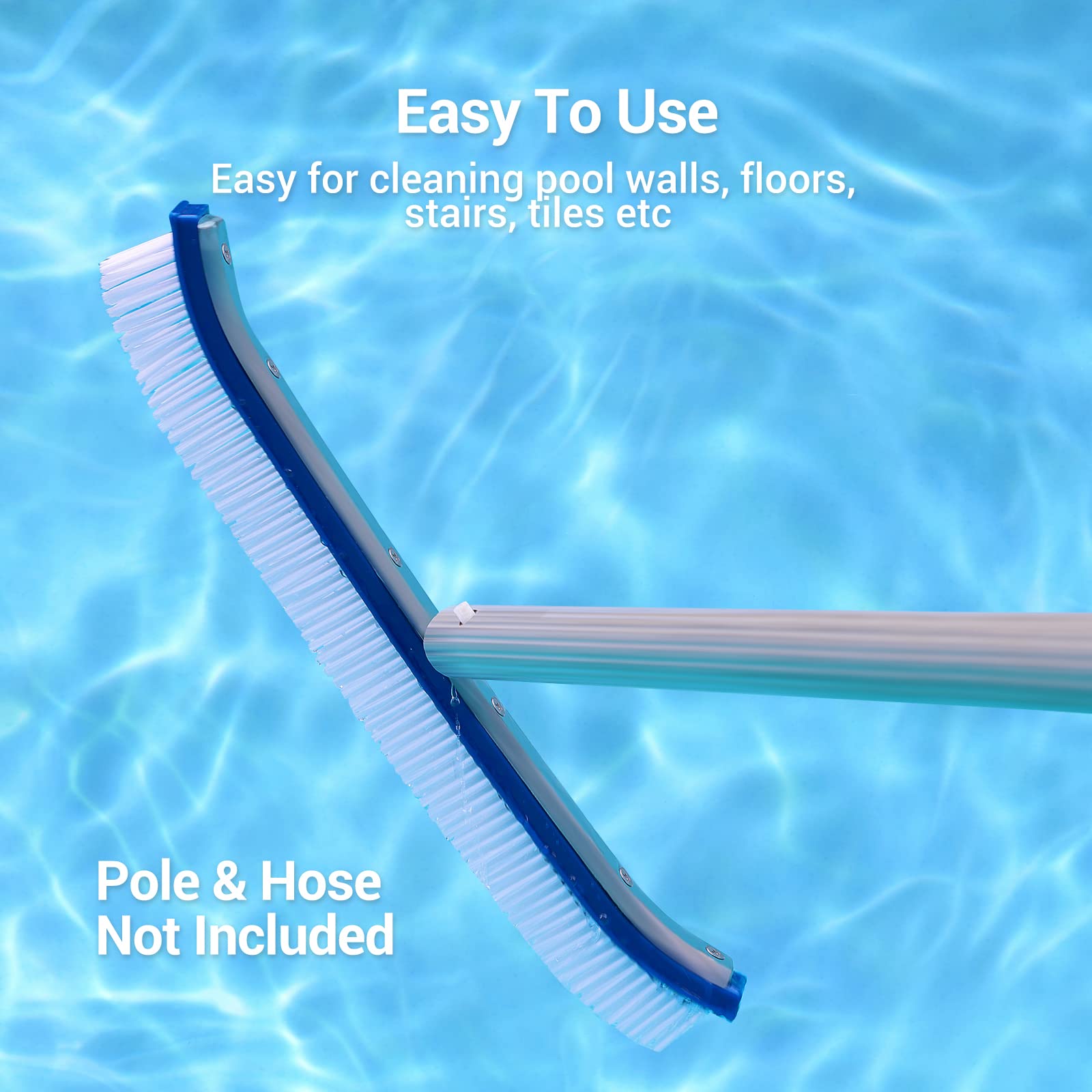Aiper Kit 4 in 1 per la pulizia della piscina, spazzola per piscina, testa aspirante per piscina, rete per foglie e retina, dispenser per piscina, perfetto per piscine fuori terra/interrate, fontane,