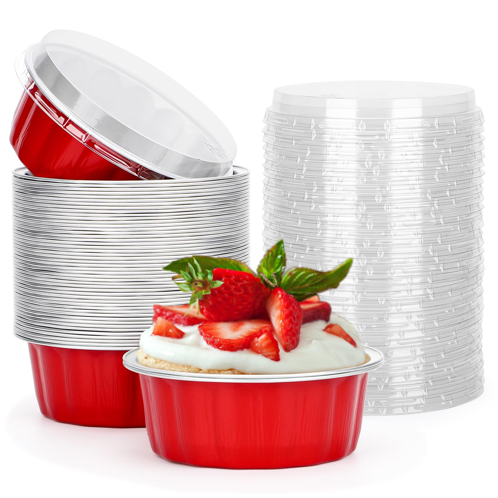 Disposable Mini Ramekins Amazon.com: Beasea 8 oz Disposable Ramekins with Lids, 50 Pack Aluminum ...