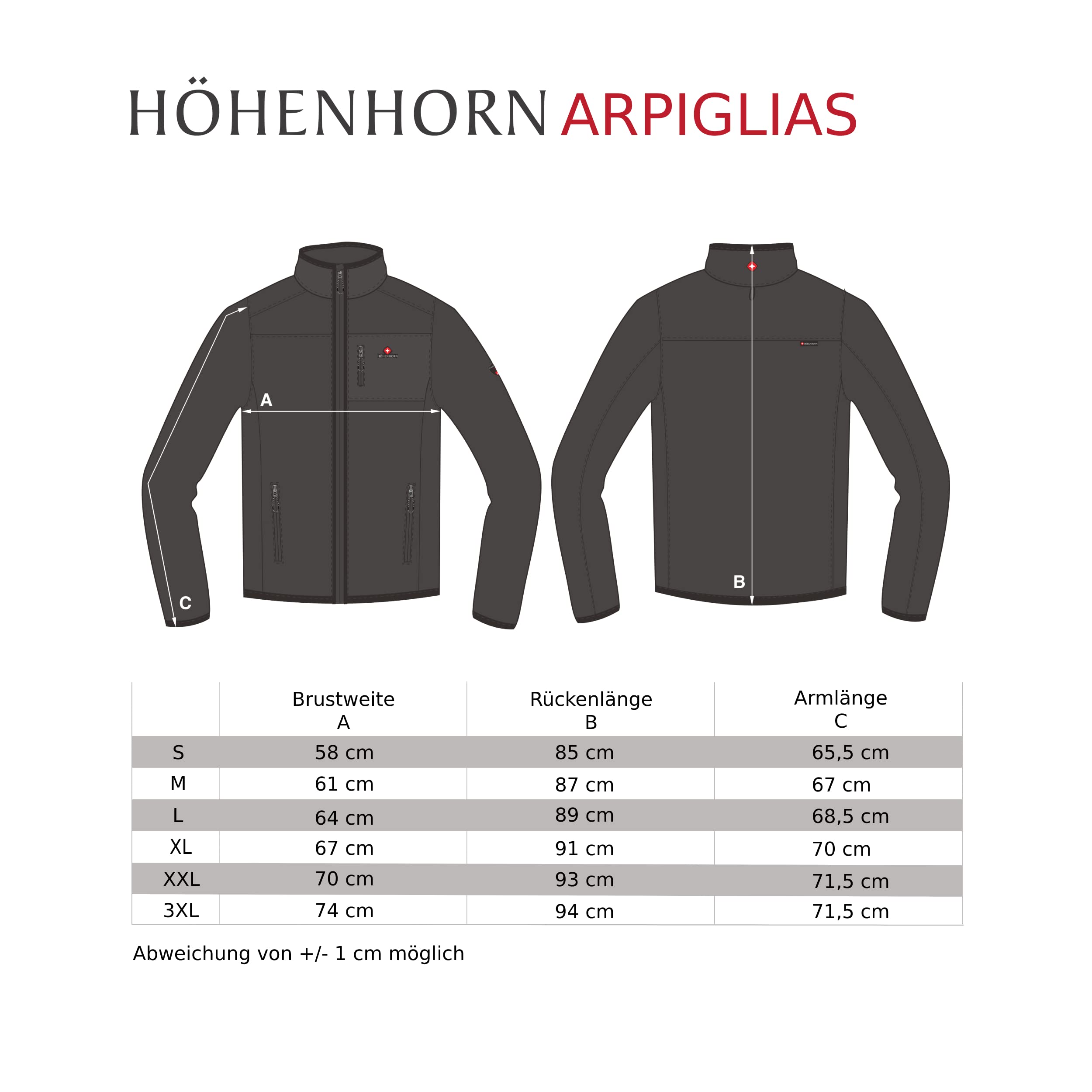 Höhenhorn Arpiglias Męska kurtka zimowa, parka Parker z podszewką ze sztucznego futra