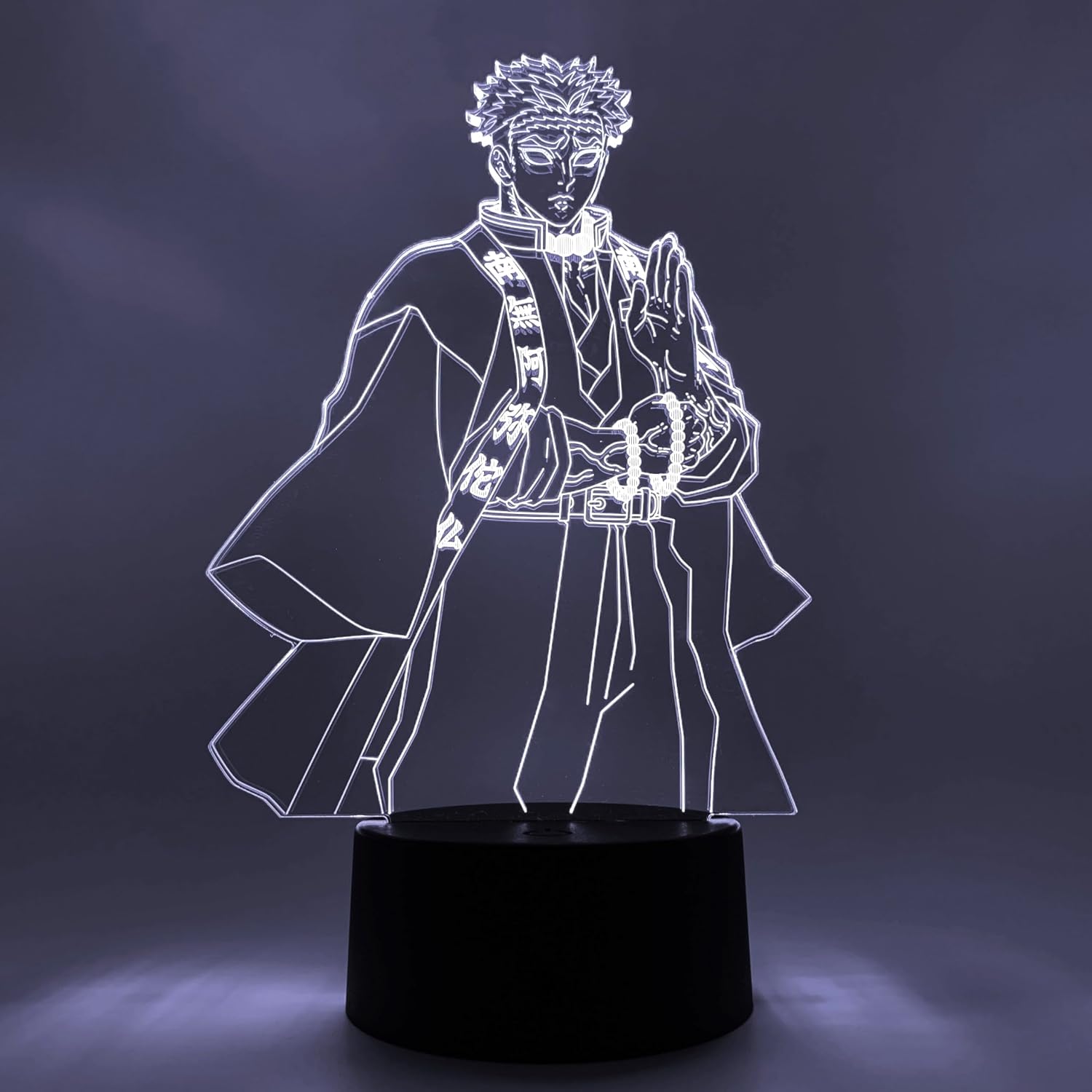 Otaku Lamps Demon Slayer - Gyomei Anime Night Light, 16 Color RGB LED – Gift for Otaku