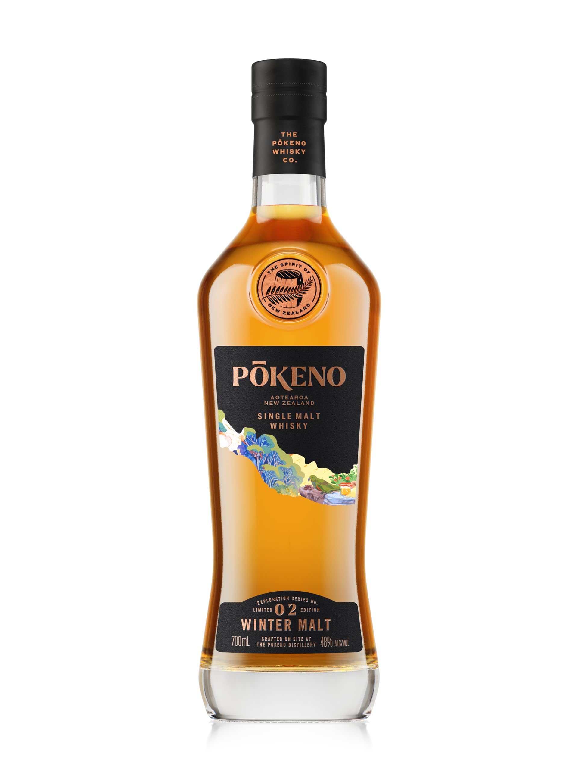 Pōkeno Winter Malt | Exploration Series NZ Single Malt Whisky, 70cl 46% ABV