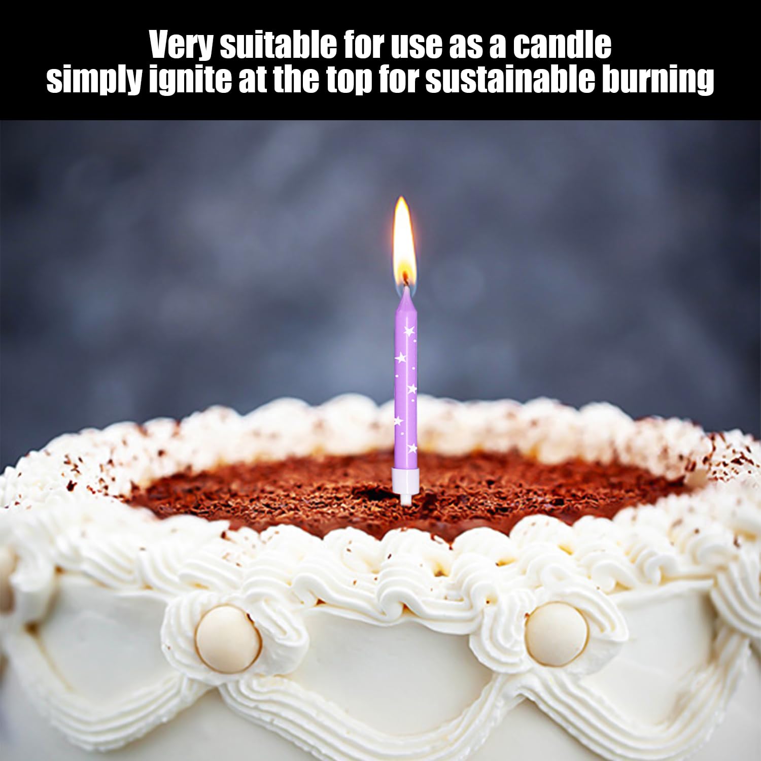 48 Candeline A Spirale Per Torta - Candele Compleanno Metalliche