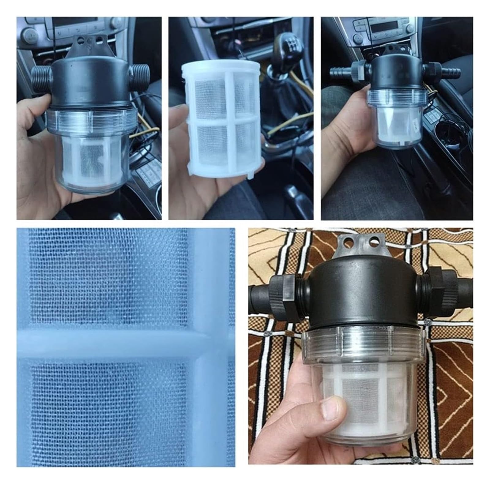 Filtro de Succión de Bomba de Agua, Filtro de Entrada de Lavadora, 1 Pieza, Malla 50, Filtro de Agua de filtración Ultrafina superlimpio(25 mm)