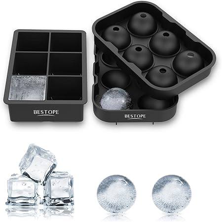 Amazon 製氷皿 シリコンまる氷アイストレー 6個大ボール製氷器 ２個セット お茶やお酒用氷が作れる製氷皿 直径4 5cm 製氷皿 オンライン通販