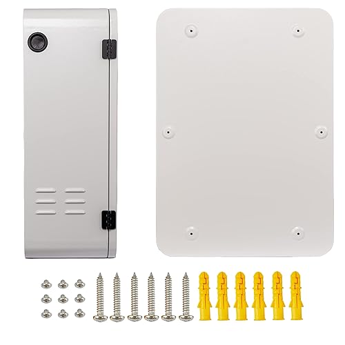 Miniatura 6 de Pochar Caja de estación de carga Tesla 28 x 20 x 10 pulgadas caja de cables para interiores y exteriores caja de carga de cables IP66 impermeable a