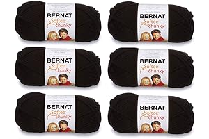 Bernat Softee Chunky Yarn (6-Pack) in Black