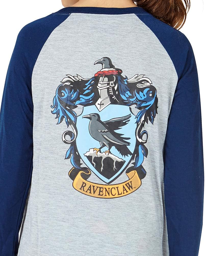 Harry Potter Nightgown For Girls Hogwarts House Raglan Long Sleeve Pajama - Image 6
