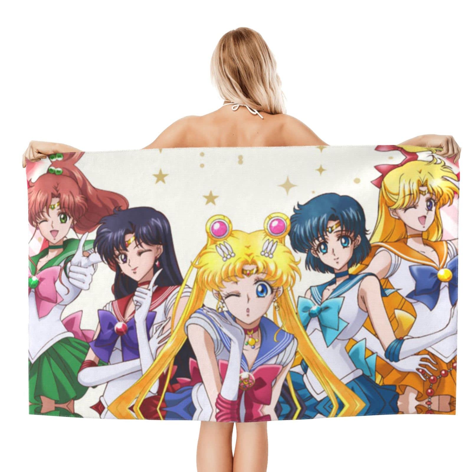 Amazon｜バスタオル 美少女戦士セーラームーン アニメ タオル フェイス