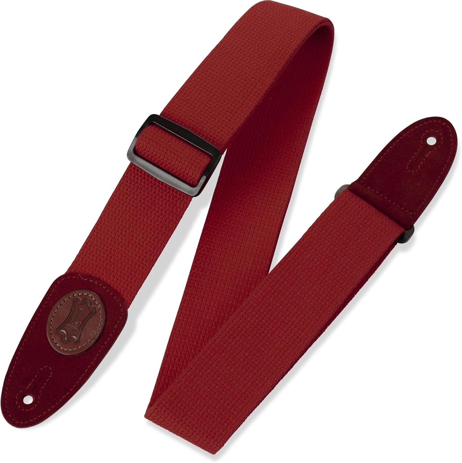 Levy's MSSC8-RED 2" Cotton Guitar Strap, Red