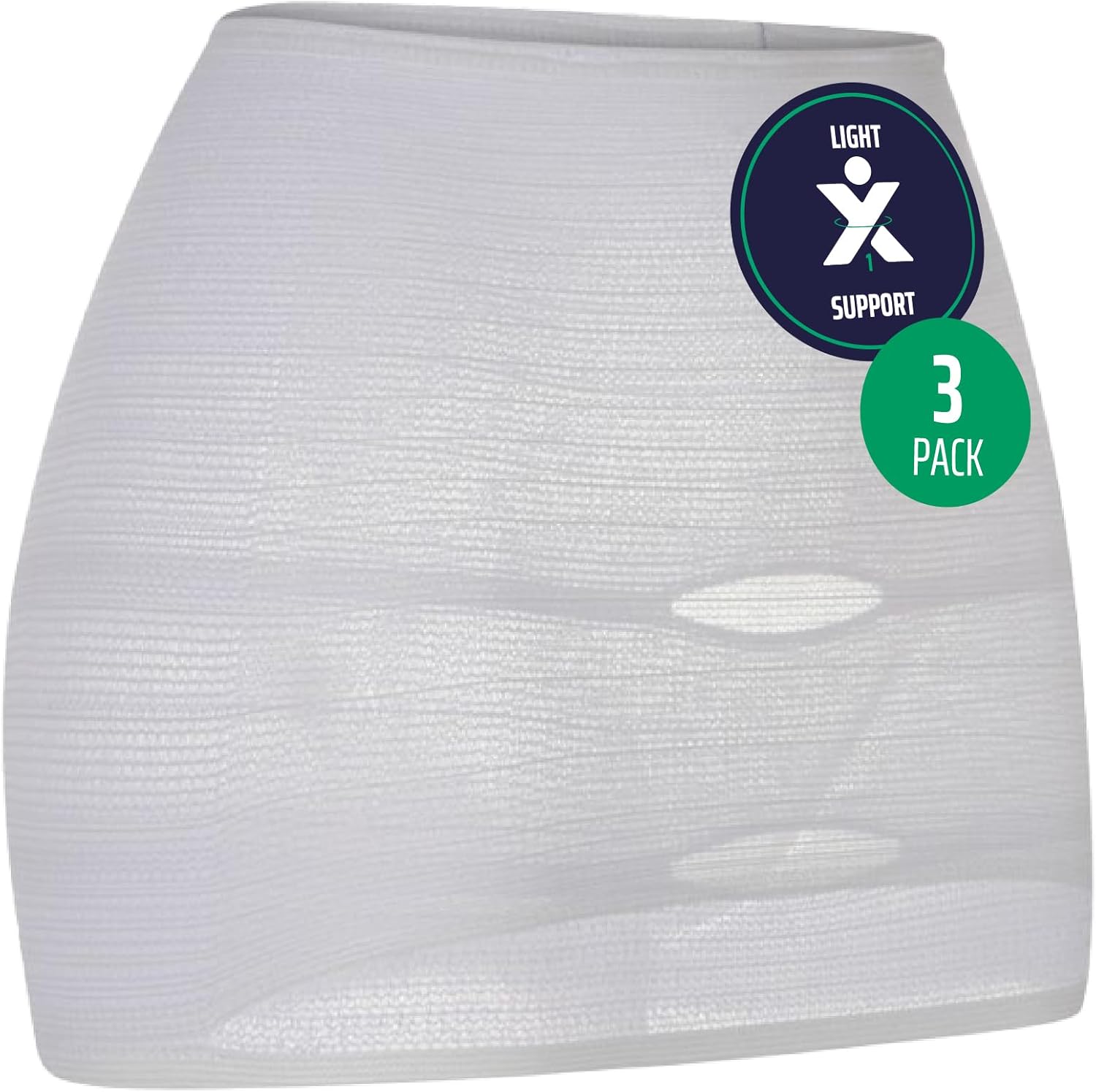 StomaSafe Classic Ostomy Support Belt Large | Seamless Ostomy Hernia Belt for Everyday Life | Soft Colostomy Bag Covers for Women & Men | Stretchy & Discrete Ostomy Pouch Covers (3-Pack)