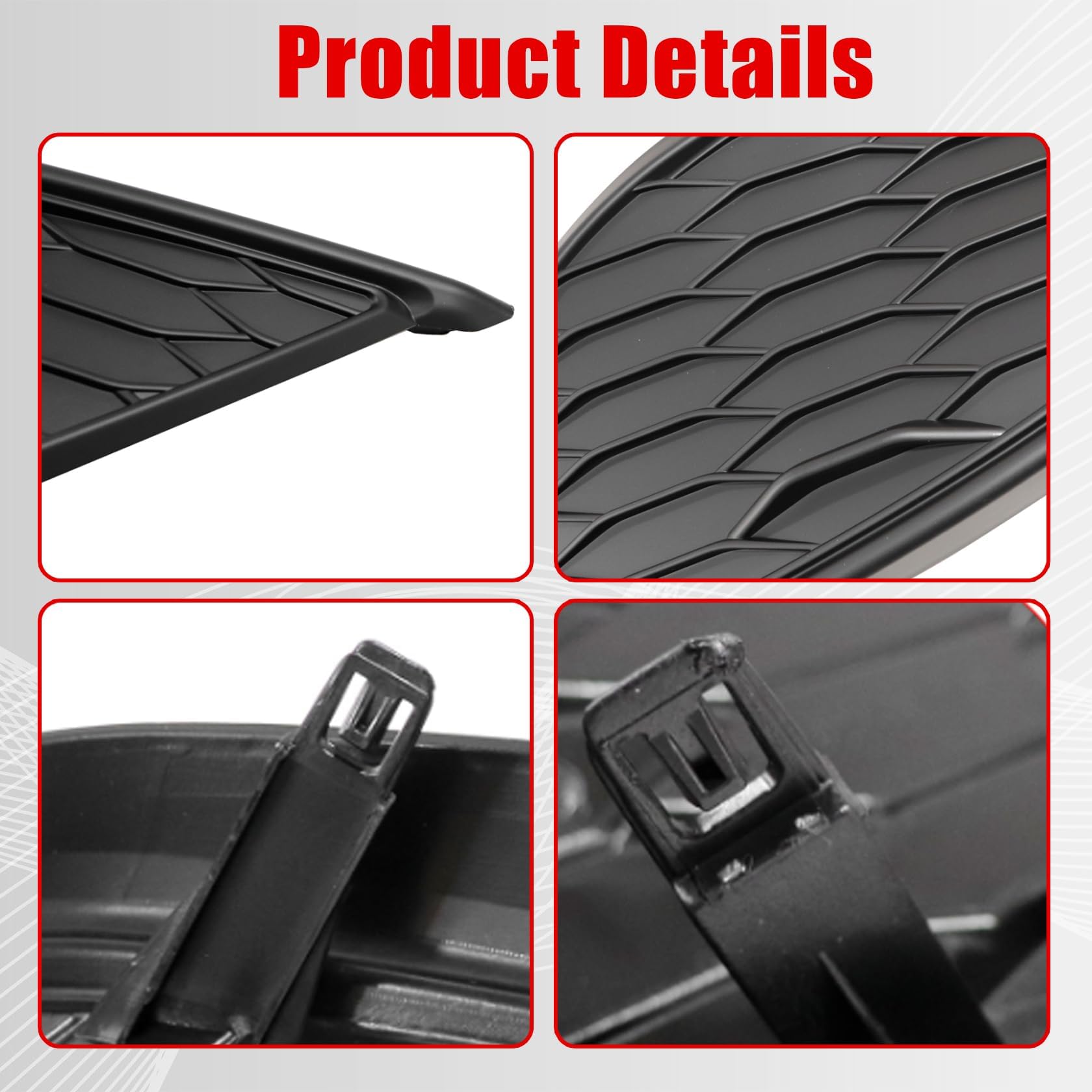 Amazon.com: FZJDSD Black Front Passenger Side Right Bumper