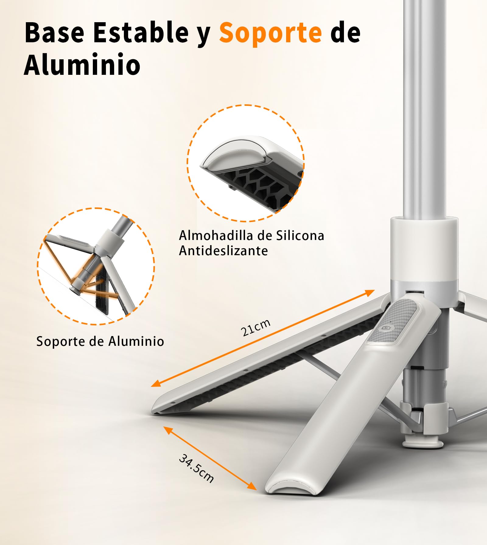 TONEOF 173cm Trípode Magnético para Movil Palo Selfie, Soporte Magnético de Aluminio-Teléfono Giratorio de 360°, Trípode Viaje Retráctil con Anillo Metálico&Control,Kits de Vídeo para Teléfonos