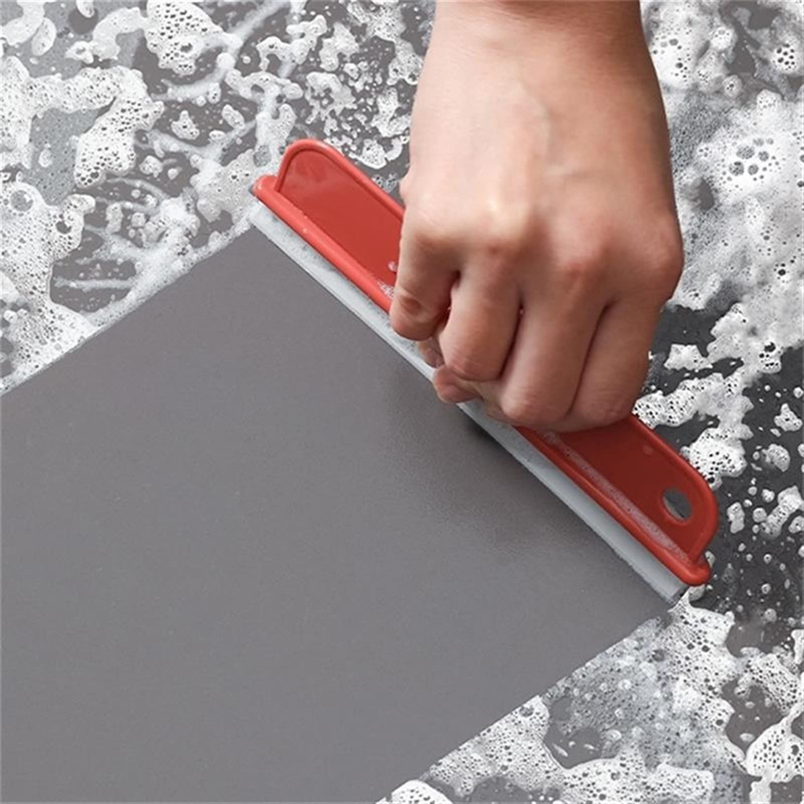 Raschietto Per Doccia Rotante 360° - Asciuga Senza Striature, Con Supporto Adesivo! - Foto 7