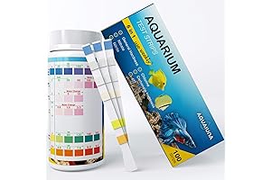 AQUALUNA Aquarium Test Strips 6-in-1 Hardness Water Test Kit