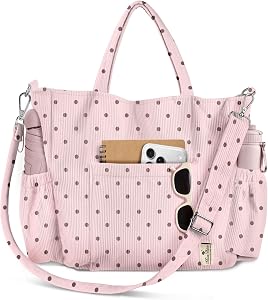 Miss Adola Corduroy Crossbody Tote Bag for Women