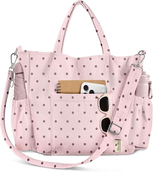 Miss Adola Corduroy Crossbody Tote Bag for Women