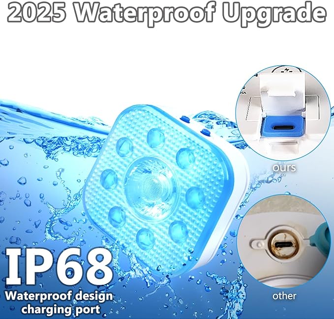 Luces LED sumergibles para piscina HL, 4 unidades, recargables miniatura 8