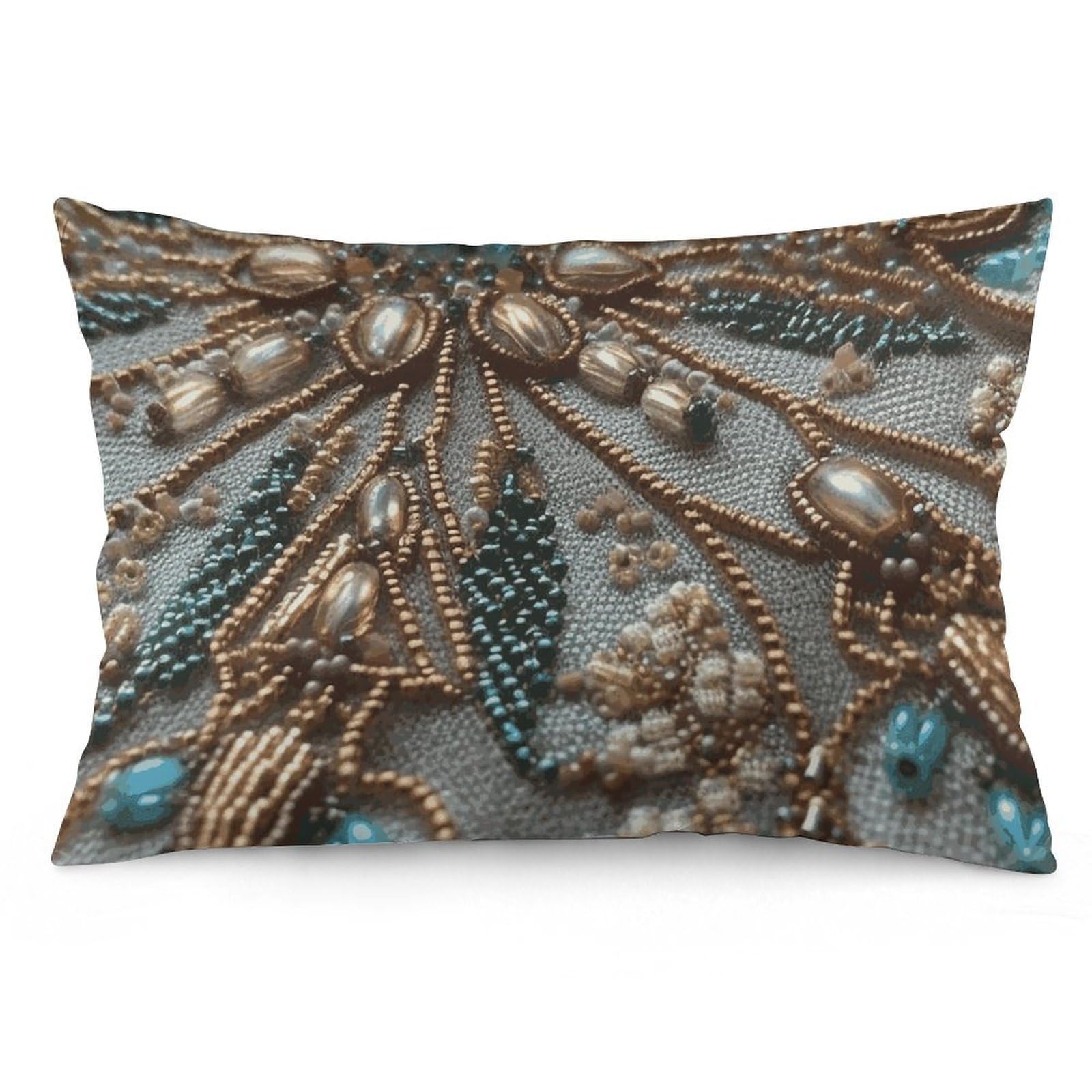 NTVOWPZO 2 Pack Decoration Throw Pillow Covers 12 "x20 Pillowcases Covers Delicate Beadwork Pillowcases Modern Farmhouse Home Decor Sofa Cushions Covers for Couch Bed Living Room