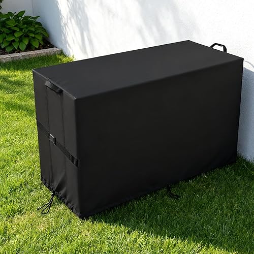 Miniatura 9 de Keter Westwood - Funda para caja grande de resina de 150 galones, cubierta de caja de almacenamiento para muebles de patio, impermeable, a prueba de