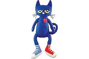 MerryMakers Pete the Cat Adorable Stuffed Plush Animals. 14.5-Inch Blue Pigg