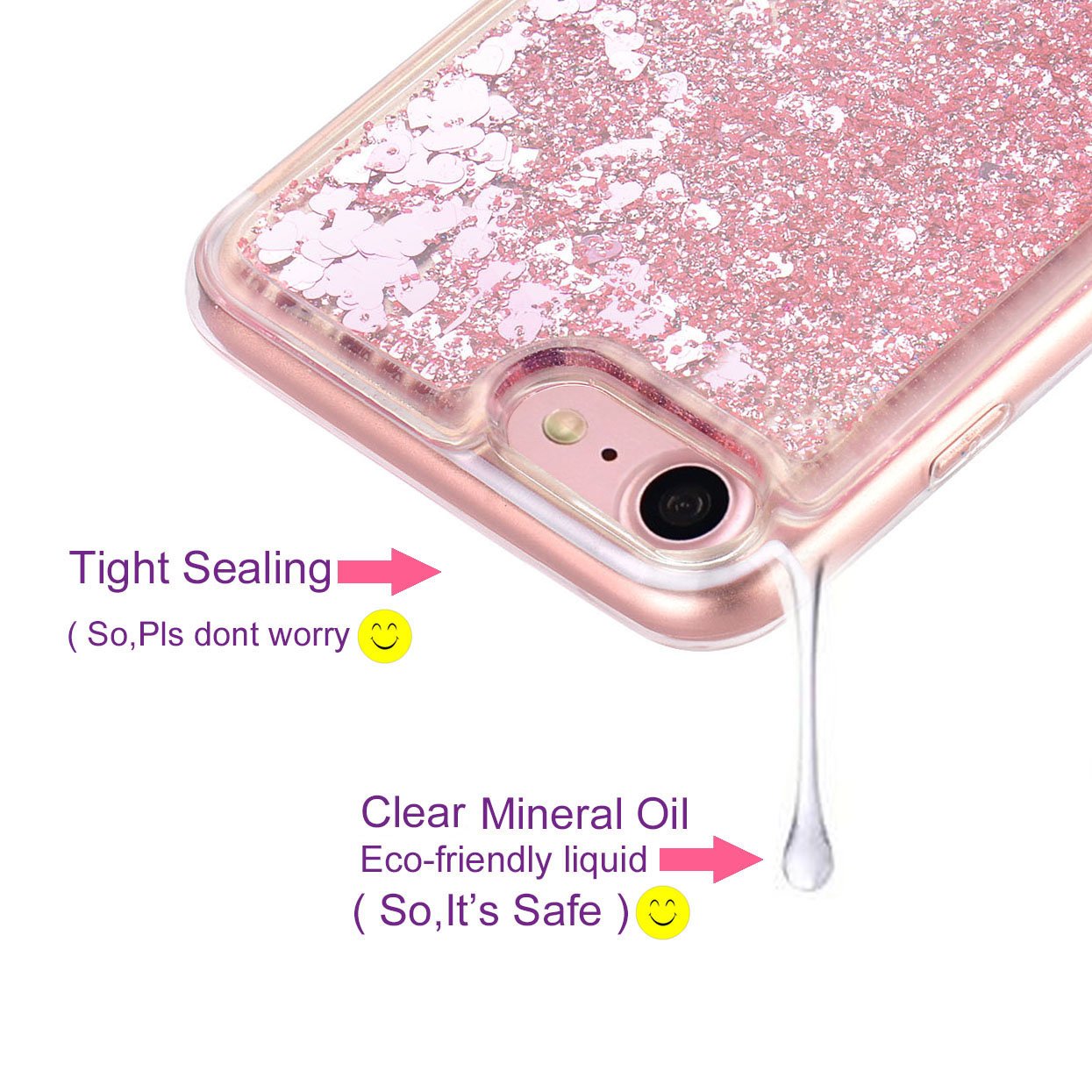 フローティングキラキラiPhone 7ケース Amazon.co.jp: WORLDMOM iPhone 7ケース iPhone 8ケース 2層デザイン