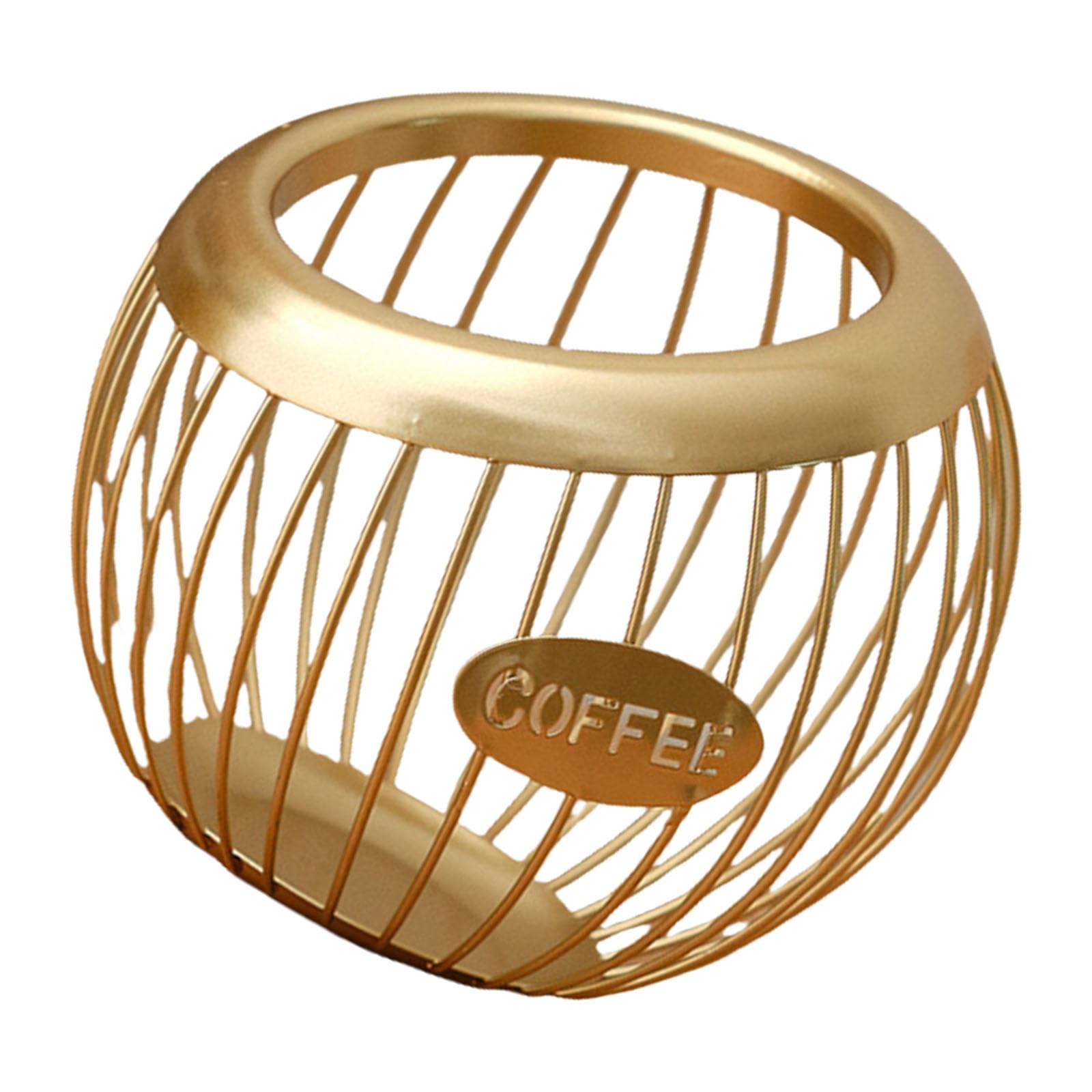 APGLSXY Multipurpose Sturdy Elegant Coffee Storage Basket Opening to Keep Your Coffee Gear Organized and Easy Accessible Organizers