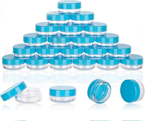 Miniatura 17 de Contenedor de bálsamo labial de 3 g, 25 unidades de pequeños contenedores de maquillaje para viajes con tapas