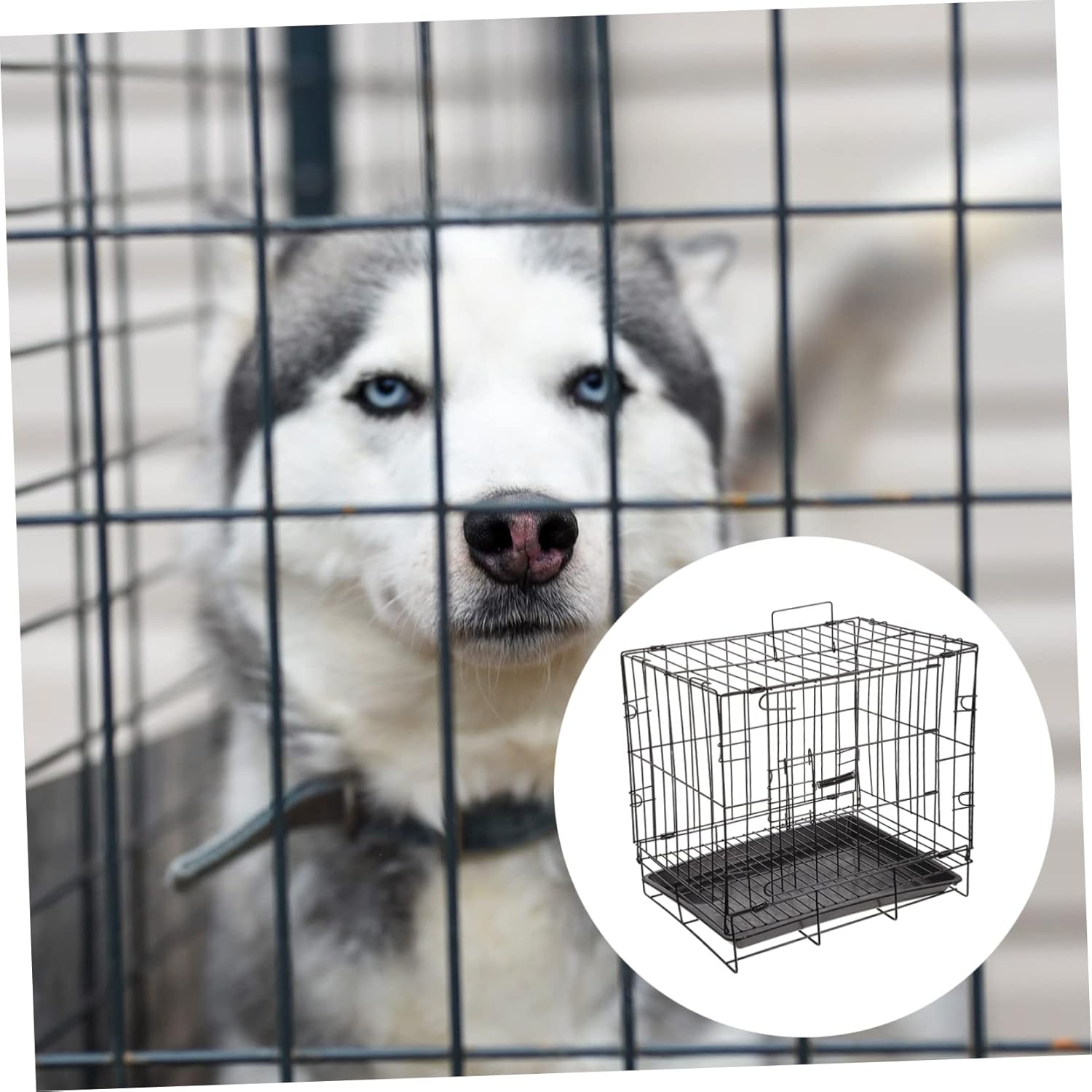 1set Practical Pet Supplies Craftsmanship Dog Crate Iron Wire Pet Kennel Cozy Nest for
