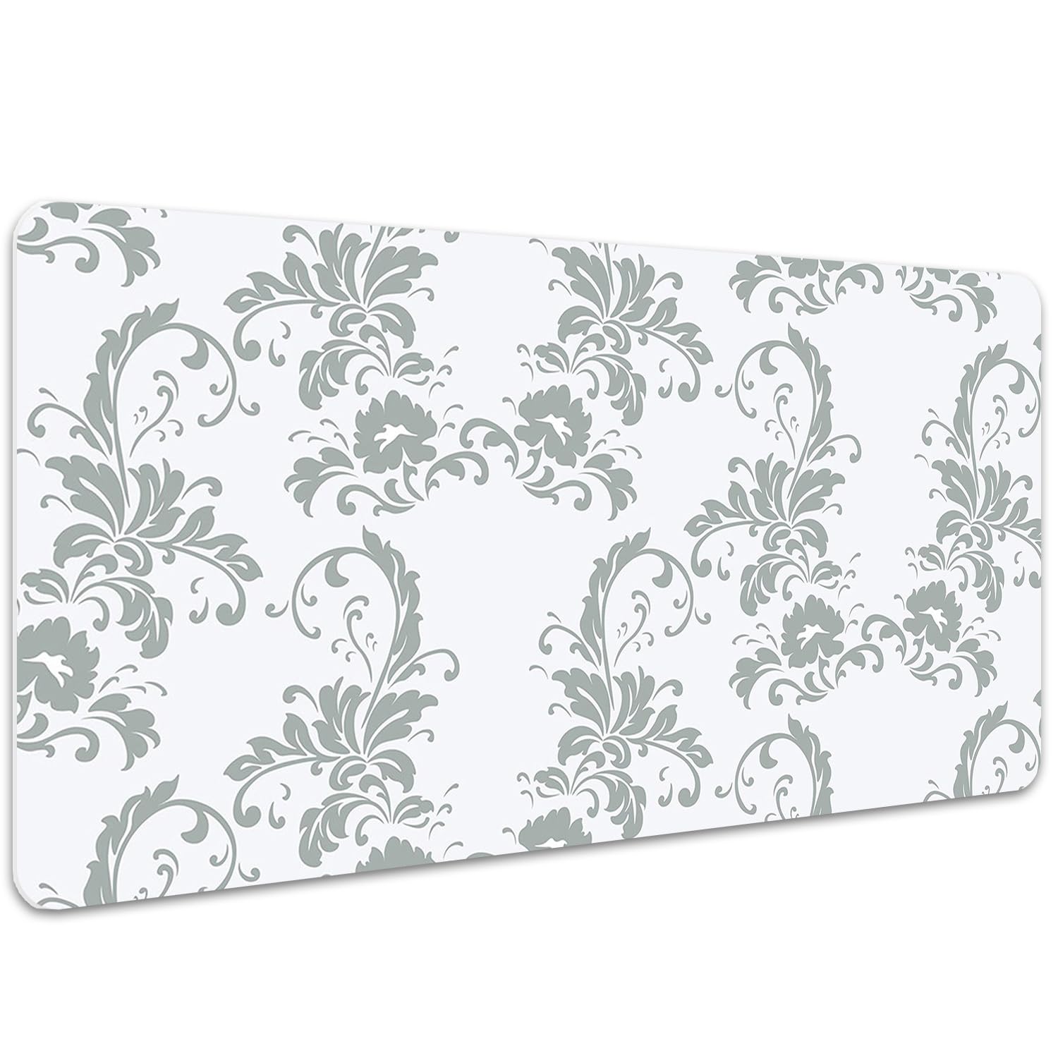Sottomano per Tastiera 100x50 cm Superficie Protettiva Impermeabile per Ufficio e Casa Antiscivolo Protezione e Decorazione in Vinile PVC Facile da Pulire - Ornamento lilla