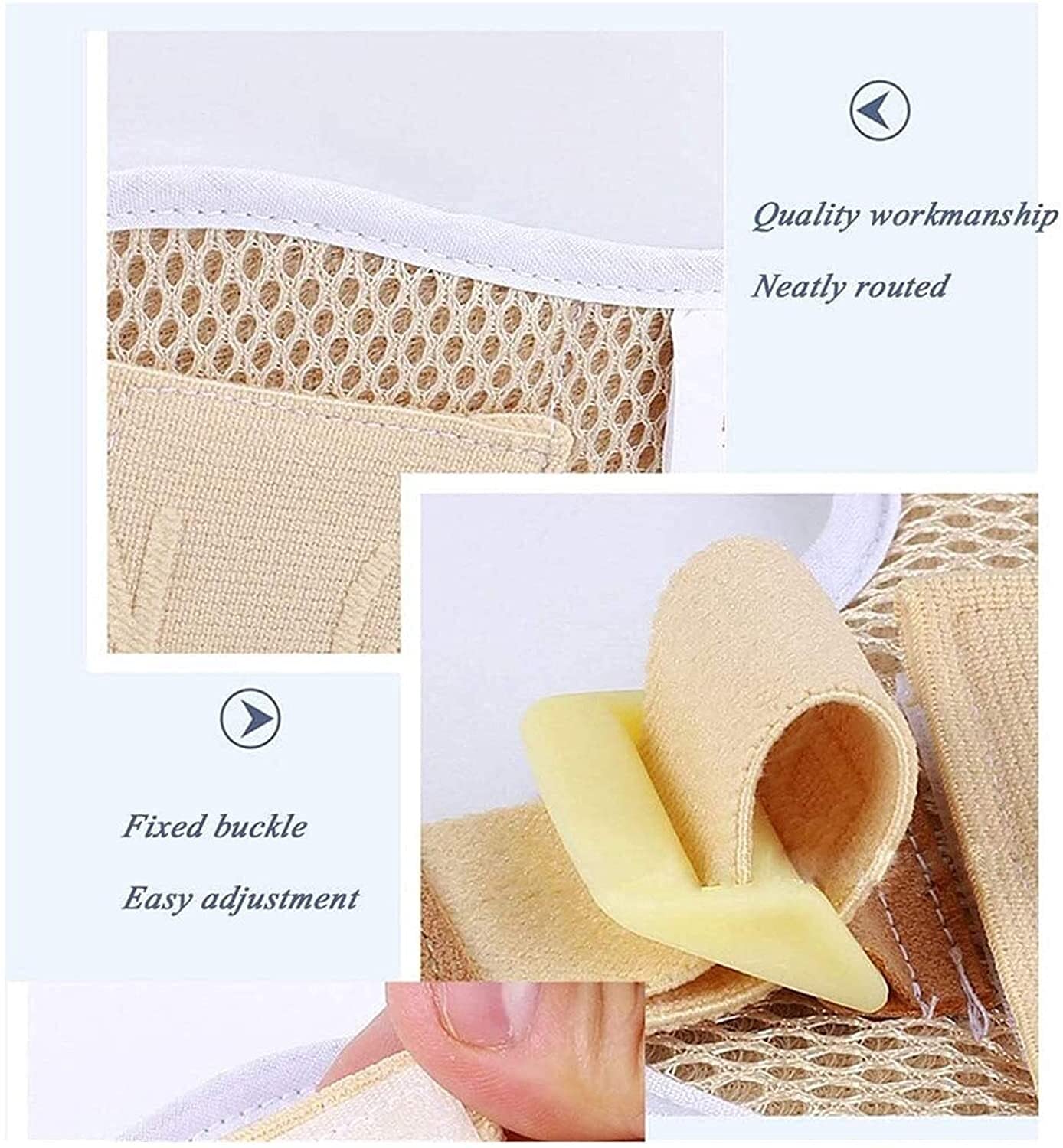 Ceinture herniaire pour double hernie inguinale ou sportive, sangle de taille réglable, treillis de soutien herniaire avec coussinets de compression amovibles Ceinture herniaire (Couleur : Small)