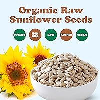 Vista 5 de Food to Live - Organic Sunflower Seeds, 1 Pound Hulled, Raw, Non-GMO, Dried Kernels, Unsalted, Kosher, Vegan, Keto, Paleo, Sirtfood, Bulk, Good