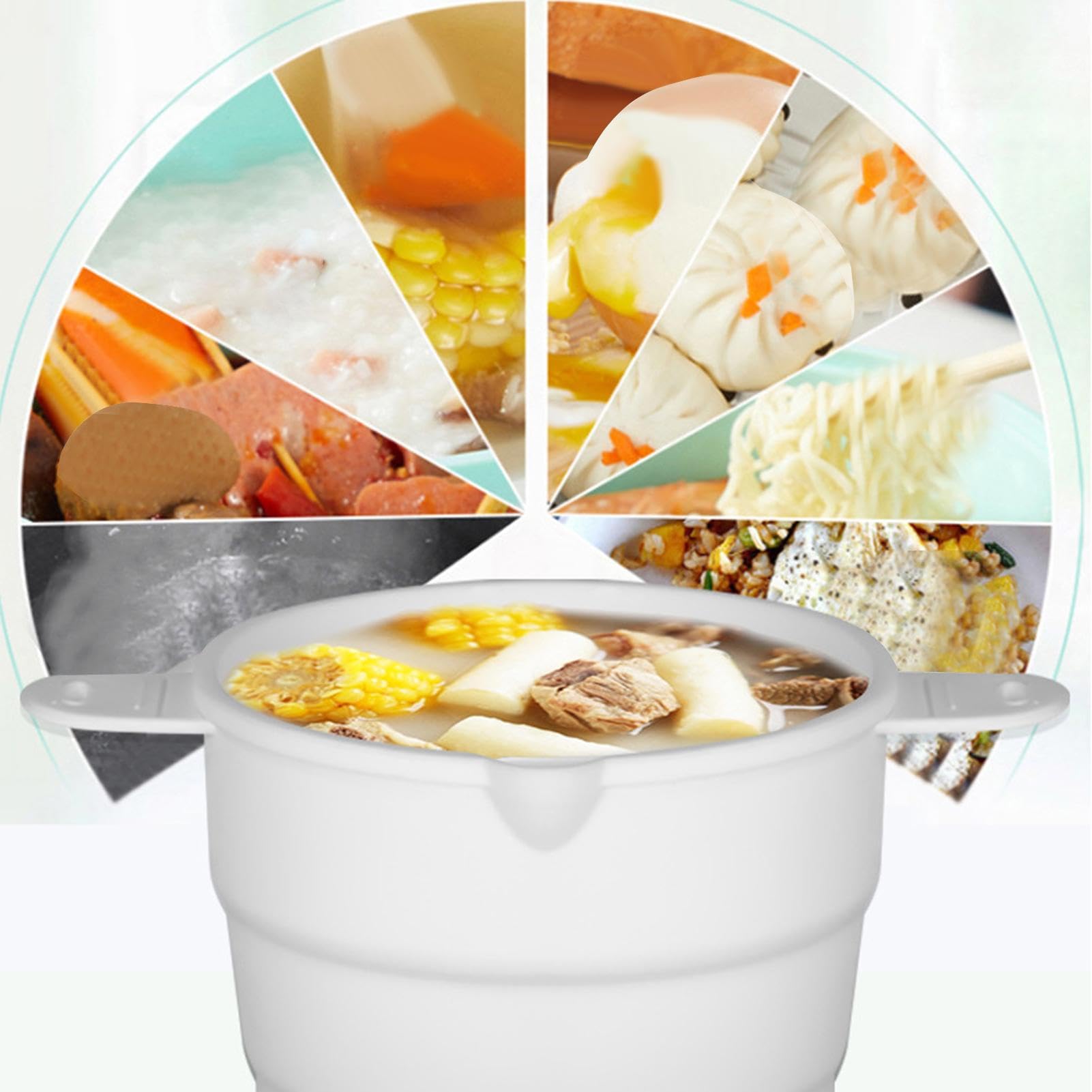 Cottura Rapida Hot Pot Elettrico Kensbro 6 Litri 2000W - Doppia Zona Cottura, Antiaderente, Ideale Per Casa E Campeggio Cottura Rapida Antiaderente - 7