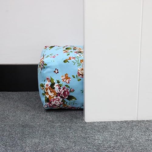 Vista 74 de Tope de puerta decorativo con peso, tope de puerta de tela con asa, cubo cuadrado resistente, protectores de pared para el hogar, oficina, A