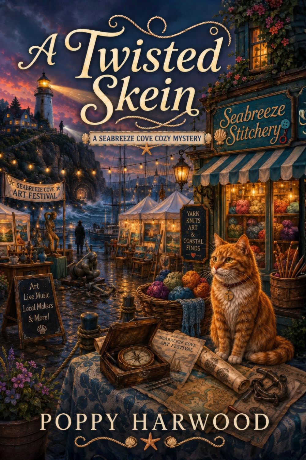 A Twisted Skein: A Seabreeze Cove Cozy Mystery (Book 5) (Seabreeze Stitchery Mysteries)