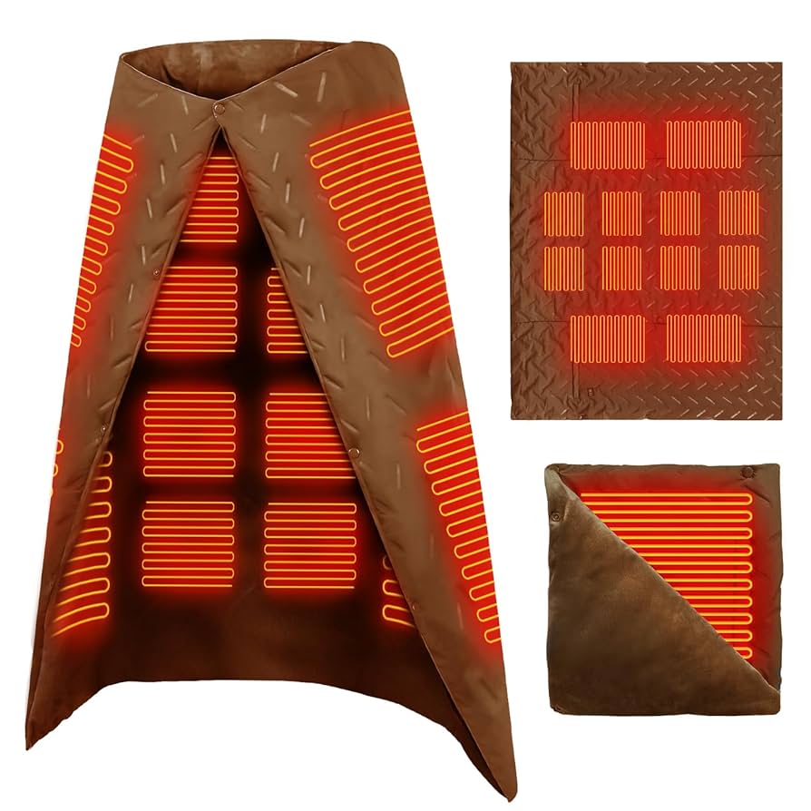 Amazon.co.jp : 電気毛布 ひざ掛け ブランケット 【12枚発熱