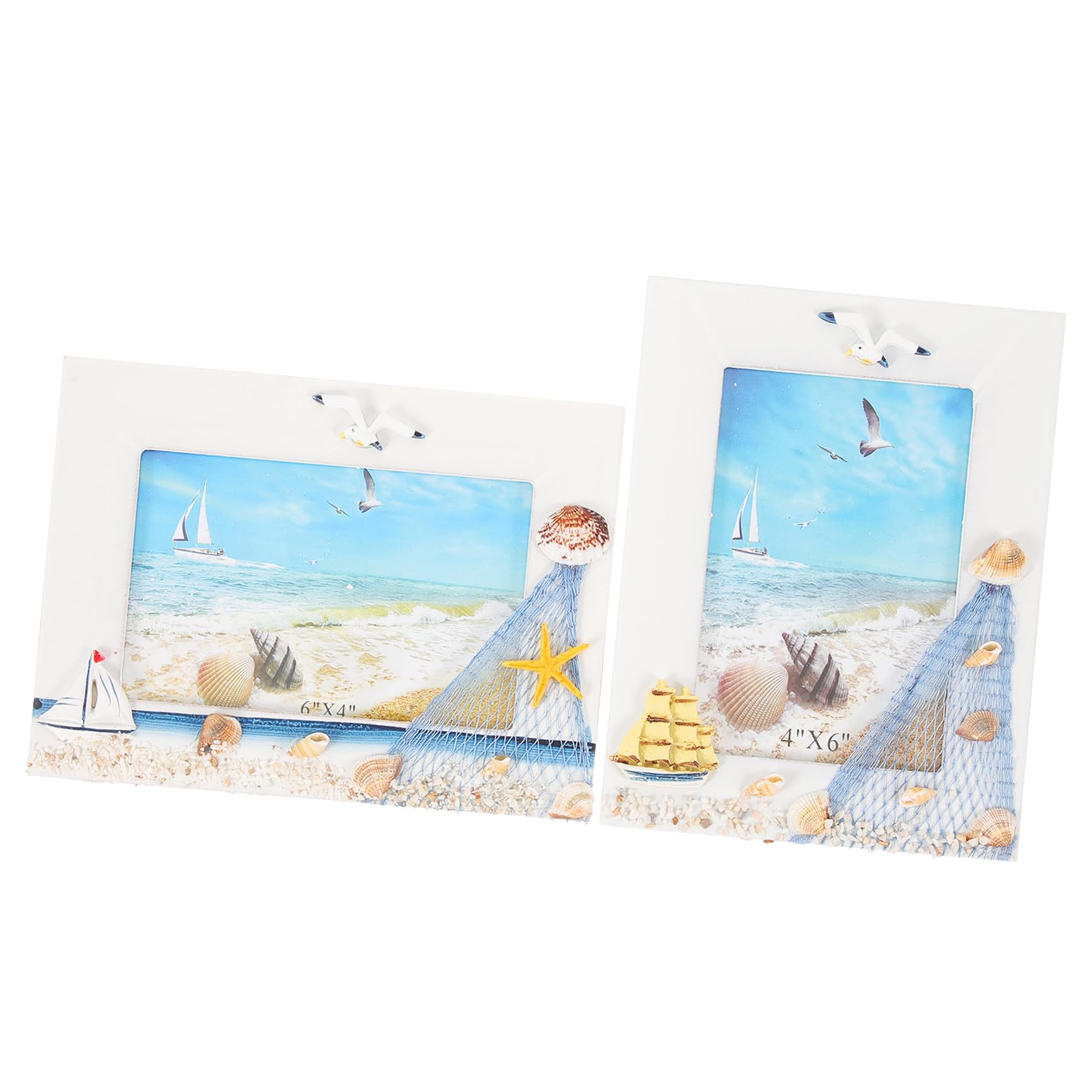 Cadre photo nautique en bois 15x10 cm pour capturer l'esprit de l'océan